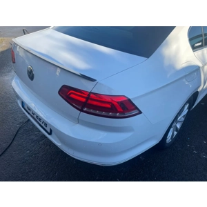 VW Passat B8 Yrs 14-22 Rear Boot Lip Spoiler Gloss Black