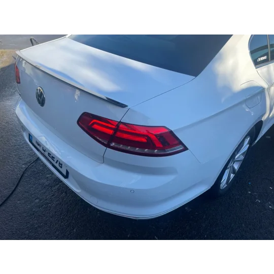 VW Passat B8 Yrs 14-22 Rear Boot Lip Spoiler Gloss Black