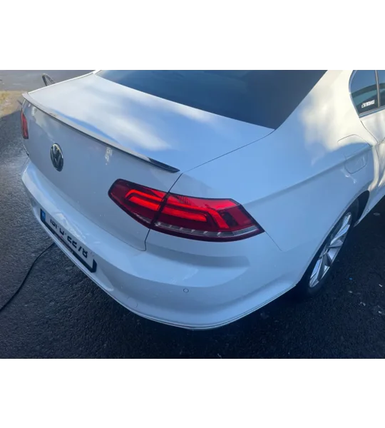 VW Passat B8 Yrs 14-22 Rear Boot Lip Spoiler Gloss Black