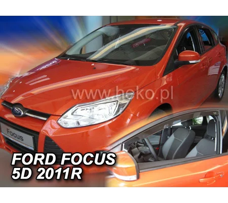 Ford Focus MK III 4/5DR Yrs 2011-on Brand New Heko 4 Piece Wind Deflectors 15295