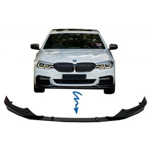BMW 5 Series G30 2017 on M Performance Front Bumper Lip Plastic Matt Black