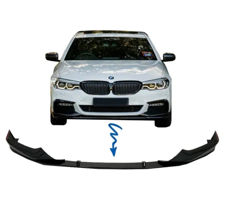 BMW 5 Series G30 2017 on M Performance Front Bumper Lip Plastic Matt Black