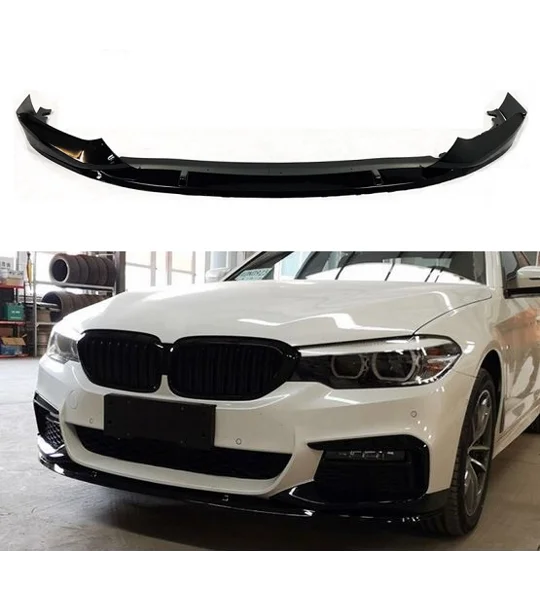 BMW 5 Series G30 2017 on M Perf Look Front Bumper Lip Plastic