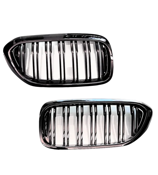 BMW G30 G31 5 Series & Estate Yrs 17- Gloss Black Kidney Bonnet Grills