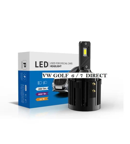 VW GOLF MK 6 7 DIRECT FIT CANBUS POWER FAN COOLED LED HEADLIGHT BULBS H1 H3 H4 H7 H11 HB4 HB3 H8