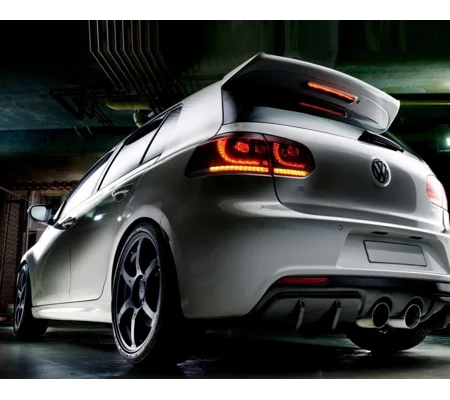 VW Golf MK 6 Yrs 09-12 Cherry RED Full LED Taillights RHD R20 GTD