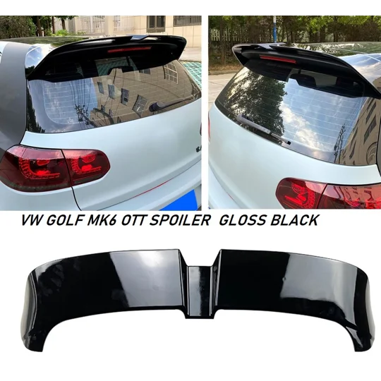 VW Golf MK VI 6 Yrs 09-13 Oettinger Style Spoiler Gloss Black