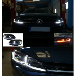 VW Golf 7 VII 2012-2017 Golf 7.5 GTD GTI Look LED Flowing Dynamic Sequential Turning Lights RHD