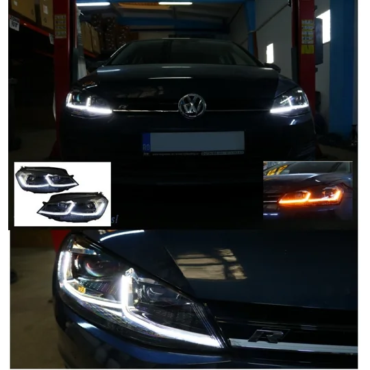 VW Golf 7 VII 2012-2017 Golf 7.5 GTD GTI Look LED Flowing Dynamic Sequential Turning Lights RHD