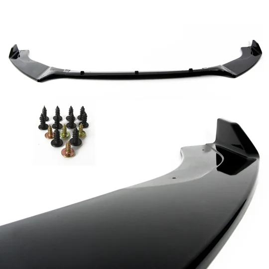 VW Golf MK 7 VII GTI GTD Front Bumper Lip Gloss Black
