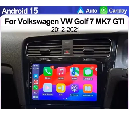 VW Golf Mk 7 Yrs 12-20, 10.1'' Multimedia Apple Car Android Auto Bluetooth Wifi Maps