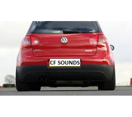 VW Golf MK5 V Yrs 04 - 08 GTI Rear Bumper Lower Skirt Exhaust On One Side Black