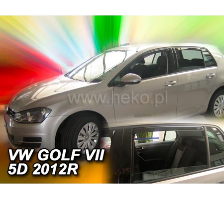 VW Golf MK 7 VII 5dr YRS 12-on Brand New Heko 2 Piece Wind Deflectors 31193