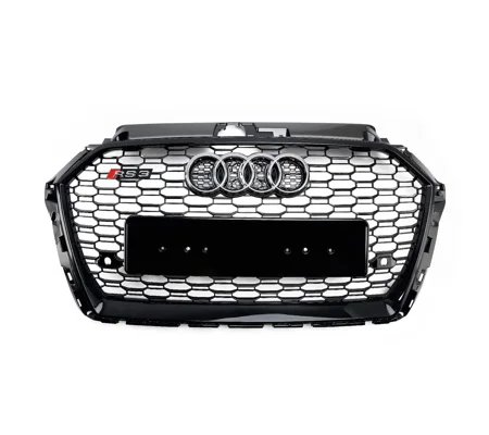 Audi A3 8V Yrs 16-19 Hatch & Sportback Honeycomb Black Grill RS3 NEW