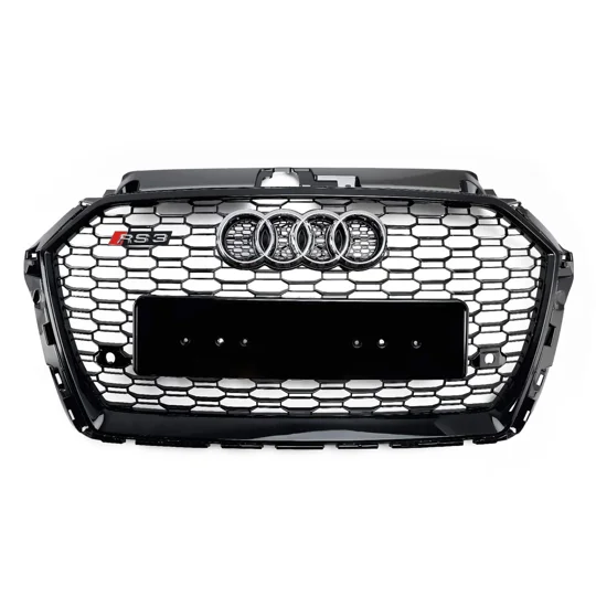 Audi A3 8V Yrs 16-19 Hatch & Sportback Honeycomb Black Grill RS3 NEW