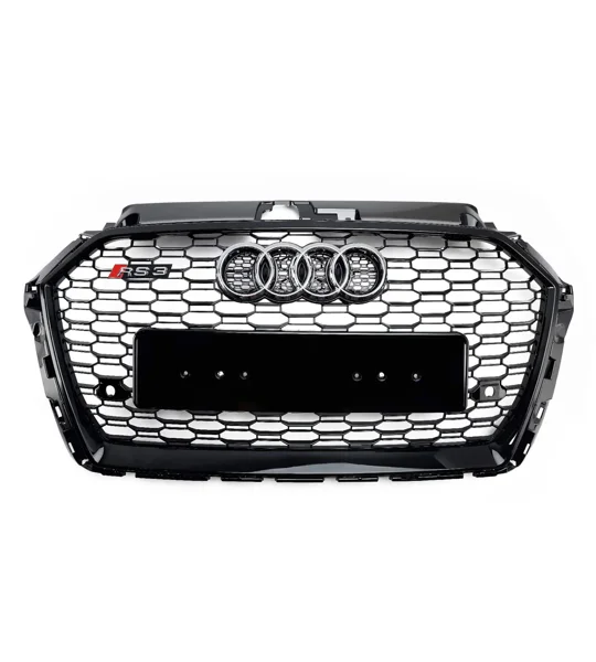 Audi A3 8V Yrs 16-19 Hatch & Sportback Honeycomb Black Grill RS3 NEW