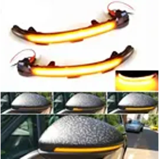 VW LED Dynamic Sequential Mirror Indicator Smoked