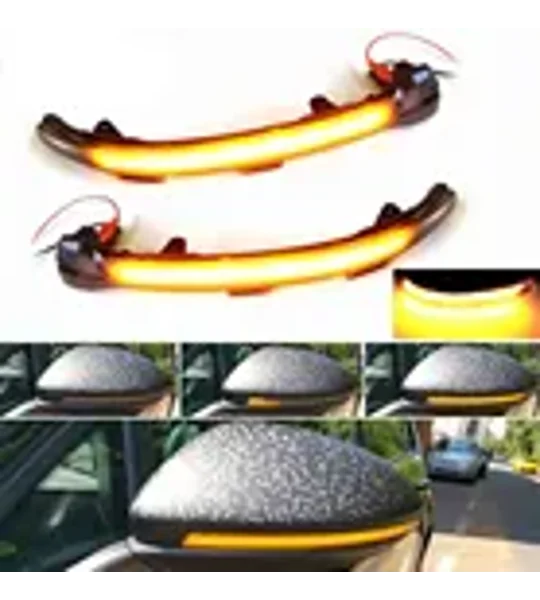 VW LED Dynamic Sequential Mirror Indicator Smoked