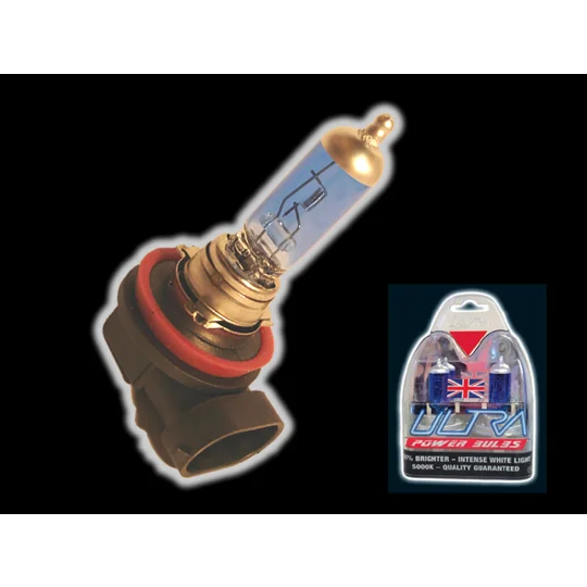 H11 ULTRA POWERBULBS XENON WHITE 5000K Pair