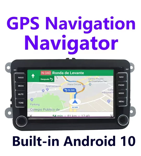 VW Navigation GPS Android Apple CarPlay Bluetooth Golf 5 6 Passat Caddy Skoda