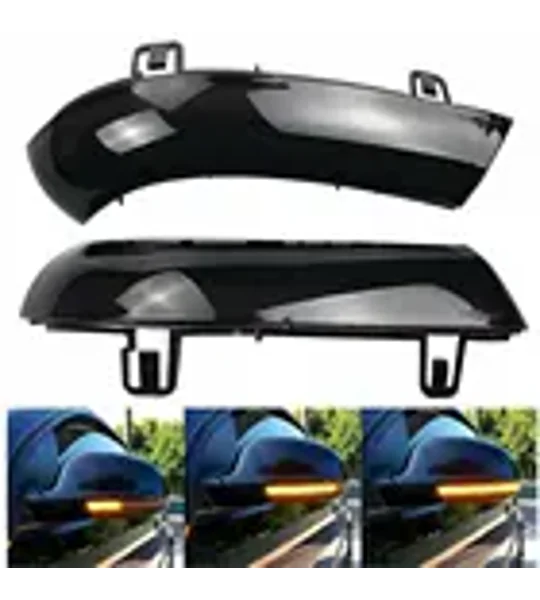 VW LED Dynamic Sequential Mirror Indicator Smoked