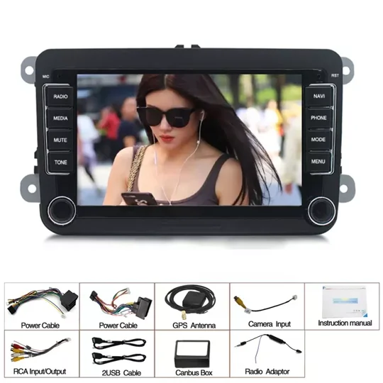 VW Navigation GPS Android Apple CarPlay Bluetooth Golf 5 6 Passat Caddy Skoda