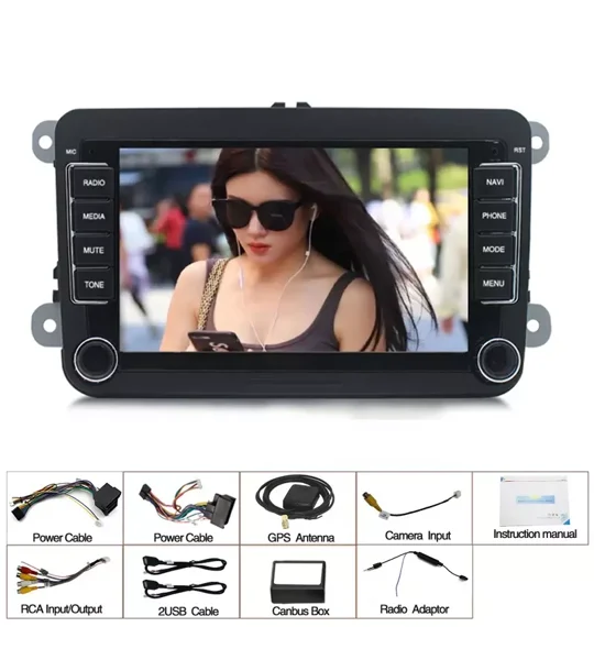 VW Navigation GPS Android Apple CarPlay Bluetooth Golf 5 6 Passat Caddy Skoda