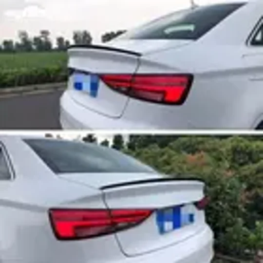Audi A3 8Y Saloon S line Yrs 2020 on Gloss Black Boot Spoiler