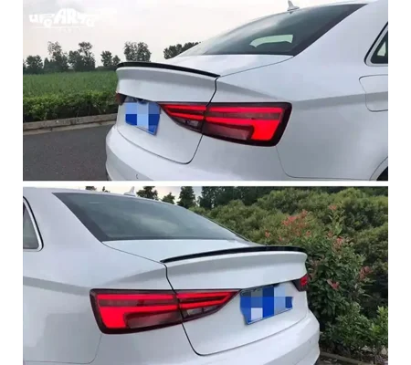 Audi A3 8Y Saloon S line Yrs 2020 on Gloss Black Boot Spoiler