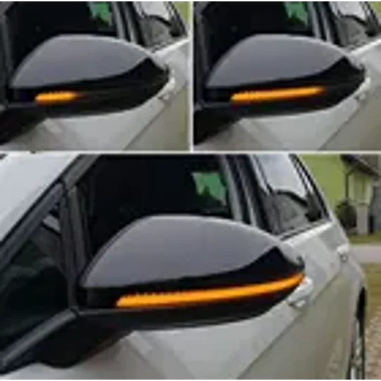 VW LED Dynamic Sequential Mirror Indicator Smoked