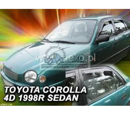 Toyota Corolla 4DR Saloon E11 Yrs 97-01 Brand New Heko 4 Piece Wind Deflectors 29631