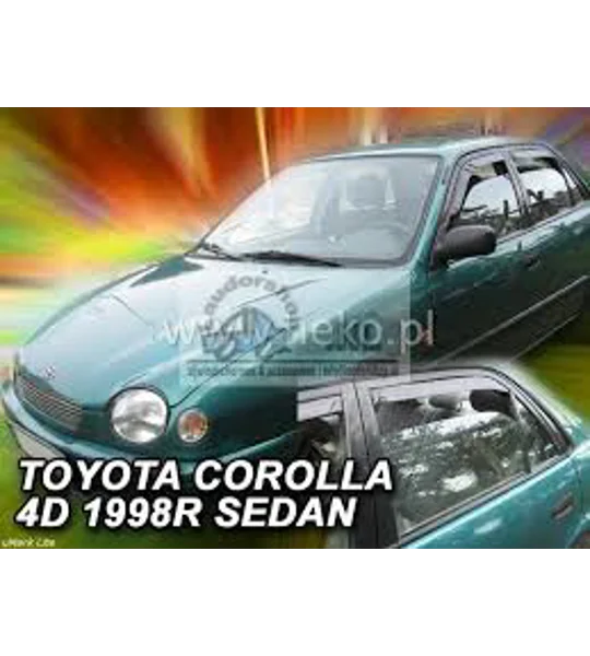 Toyota Corolla 5drs Hatchback E11 Yrs 97-01 Brand New Heko 4 Piece Wind Deflectors 29614