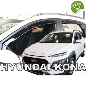 HYUNDAI KONA 5D 2017- on 5drs New 4 Piece Heko Wind Deflectors 17293