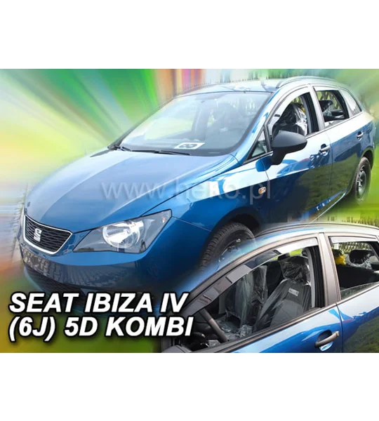 SEAT IBIZA 5D 2008-2017 WAGON Estate Brand New Heko 4 Piece Wind Deflectors Heko 28254