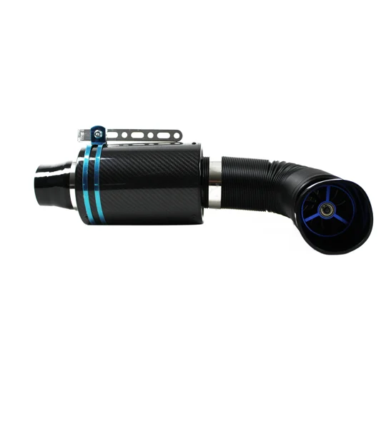Real Carbon Power Sport Air Filter Induction Intake Kit Universa