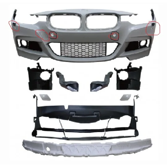 BMW F30 3 Series Yrs 11- M Sport Front Bumper Plastic