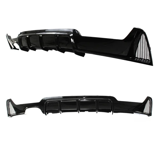 BMW 4 Series F32 F36 Yrs 13- on Rear Diffuser Lip Gloss Black