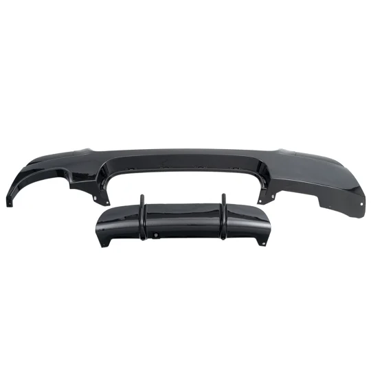 BMW 3 Series E92/E93 Yrs 06-13 Gloss Black Rear Bumper Diffuser