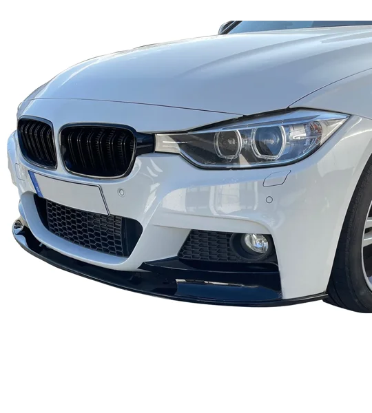 BMW F30 Yrs 12-18 Gloss Black M Performance Bumper Lip Kit