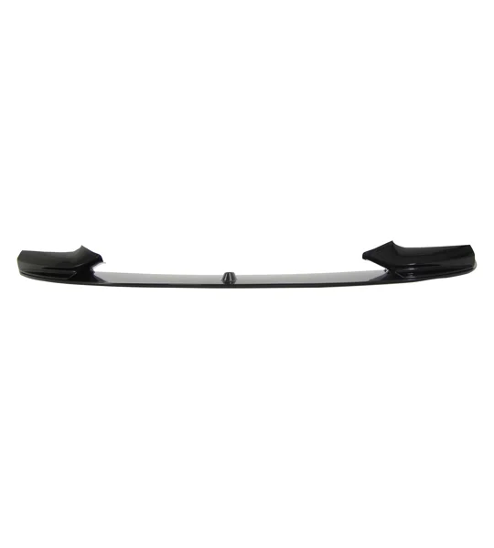 BMW 5 Series F10 F11 Yrs 10- Gloss Black M Performance Front Bumper Lip 2Pc Design