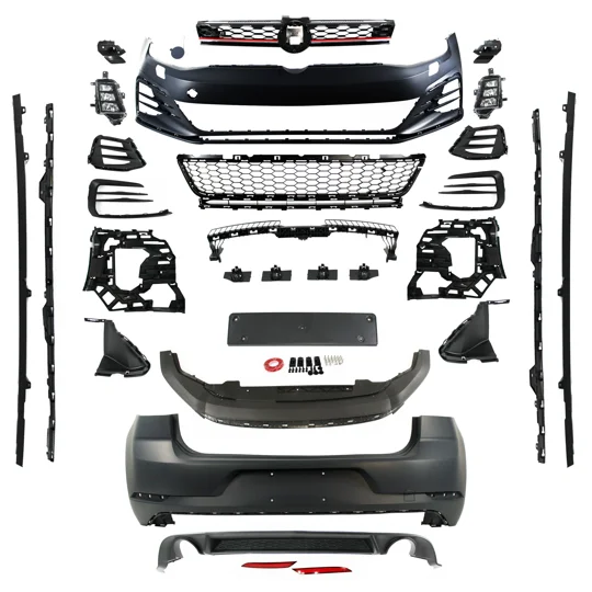 VW Golf Mk7 Yrs 12-17 VII Facelift Look GTI Bodykit Front Back & Sides Plastic