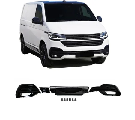 VW Transporter T6.1 Yrs 2019-2024 Gloss Black Lower Grill Set