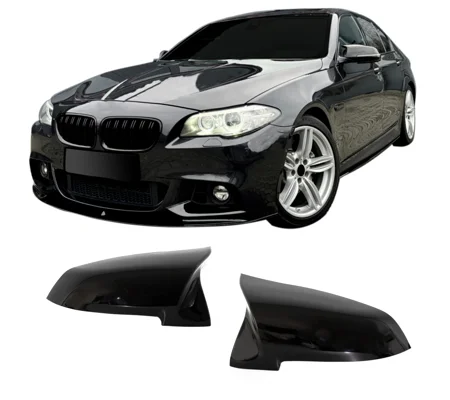 BMW F10 F11 LCI 5 Series & Estate Yrs 14-18 Gloss Black Mirror Covers