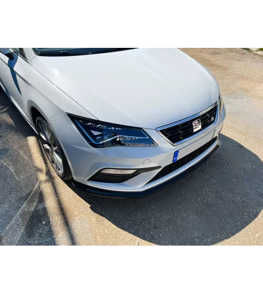 Seat Leon 5F FR 2017 - 2020 Gloss Black Front Bumper Lip Spoiler Splitter
