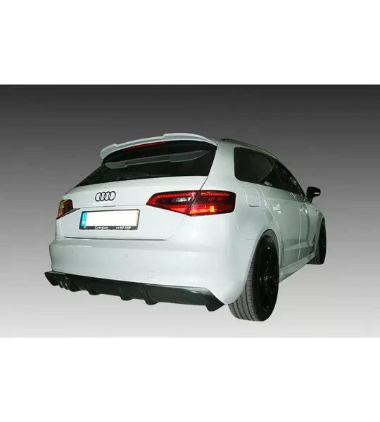 Audi A3 8V Sportback (2013-2016) (Single Exhaust) Rear Diffuser
