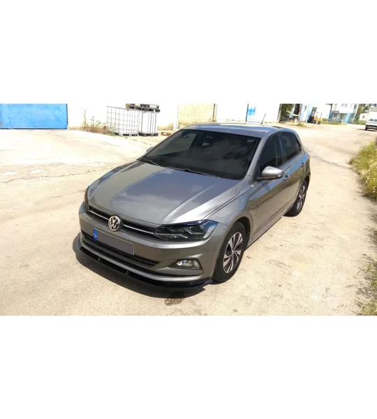 VW Polo MK6 2017 on Front Bumper Lip Spoiler Splitter