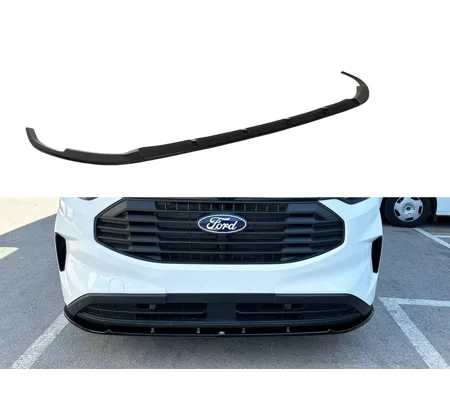 Ford Transit Custom 2023 on Gloss Black Standard Front Bumper Lip Splitter