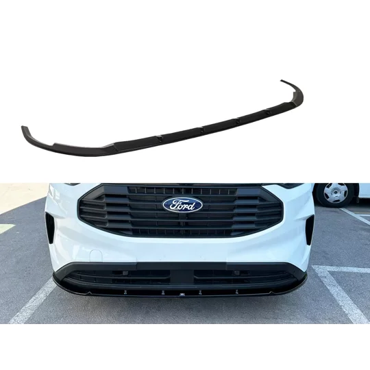 Ford Transit Custom 2023 on Gloss Black Standard Front Bumper Lip Splitter