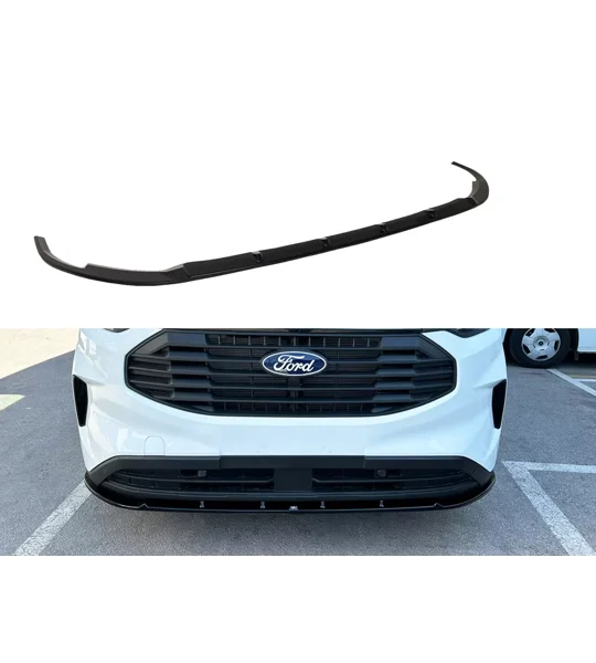 Ford Transit Custom 2023 on Gloss Black Standard Front Bumper Lip Splitter