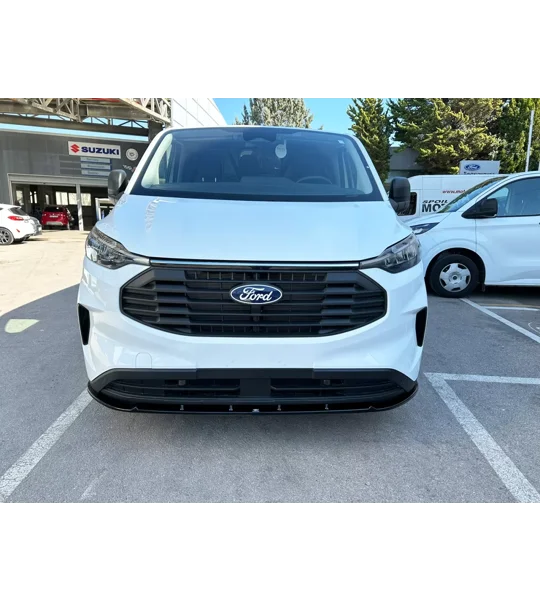 Ford Transit Custom 2023 on Gloss Black Standard Front Bumper Lip Splitter